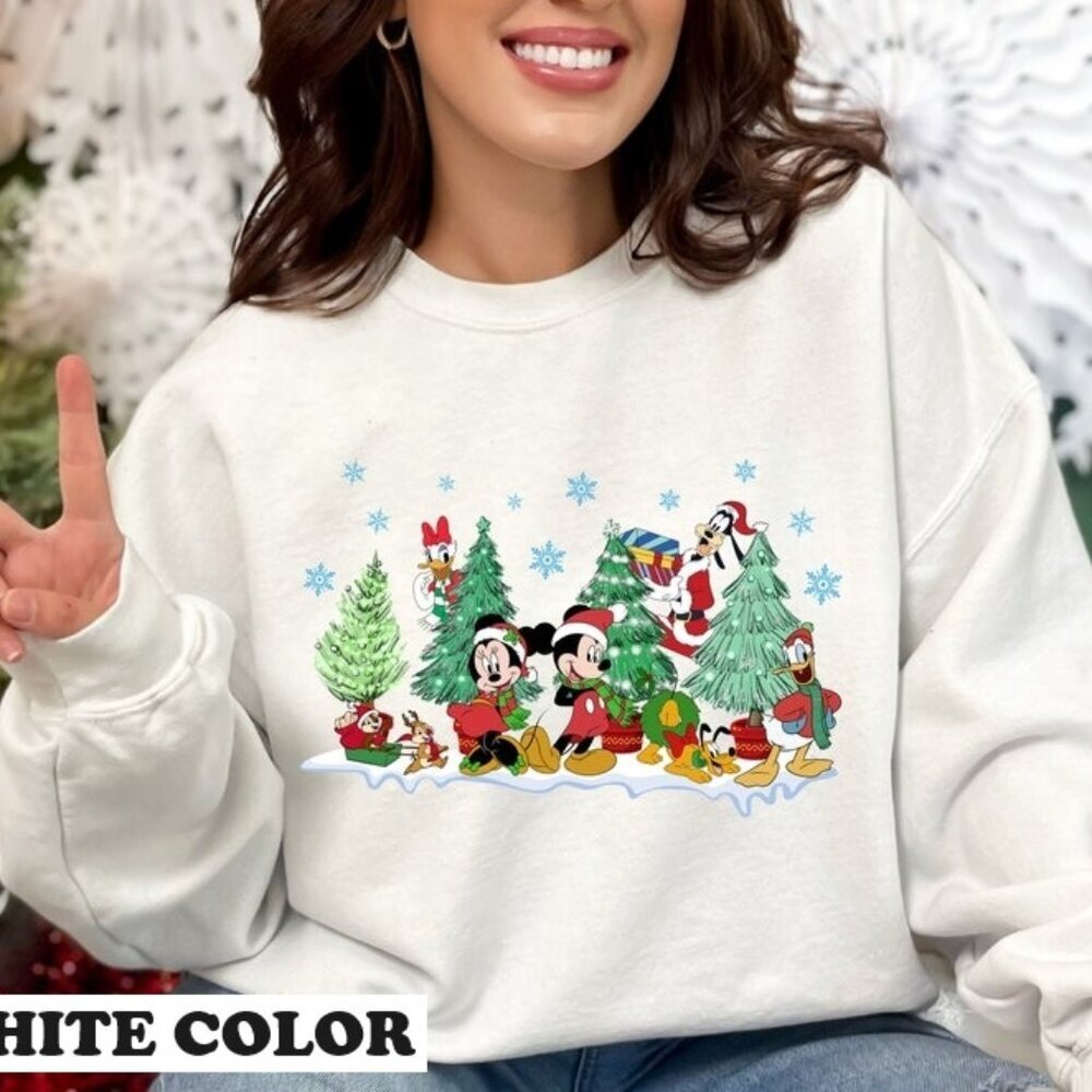 Christmas Mouse And Friends Sweatshirt Mickey Squad Cartoon Movie Xmas Gift 05